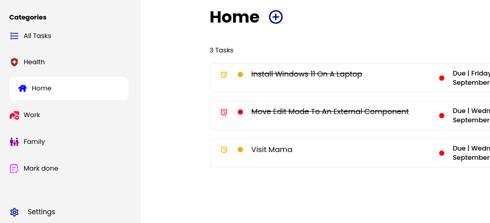 Custom Categories